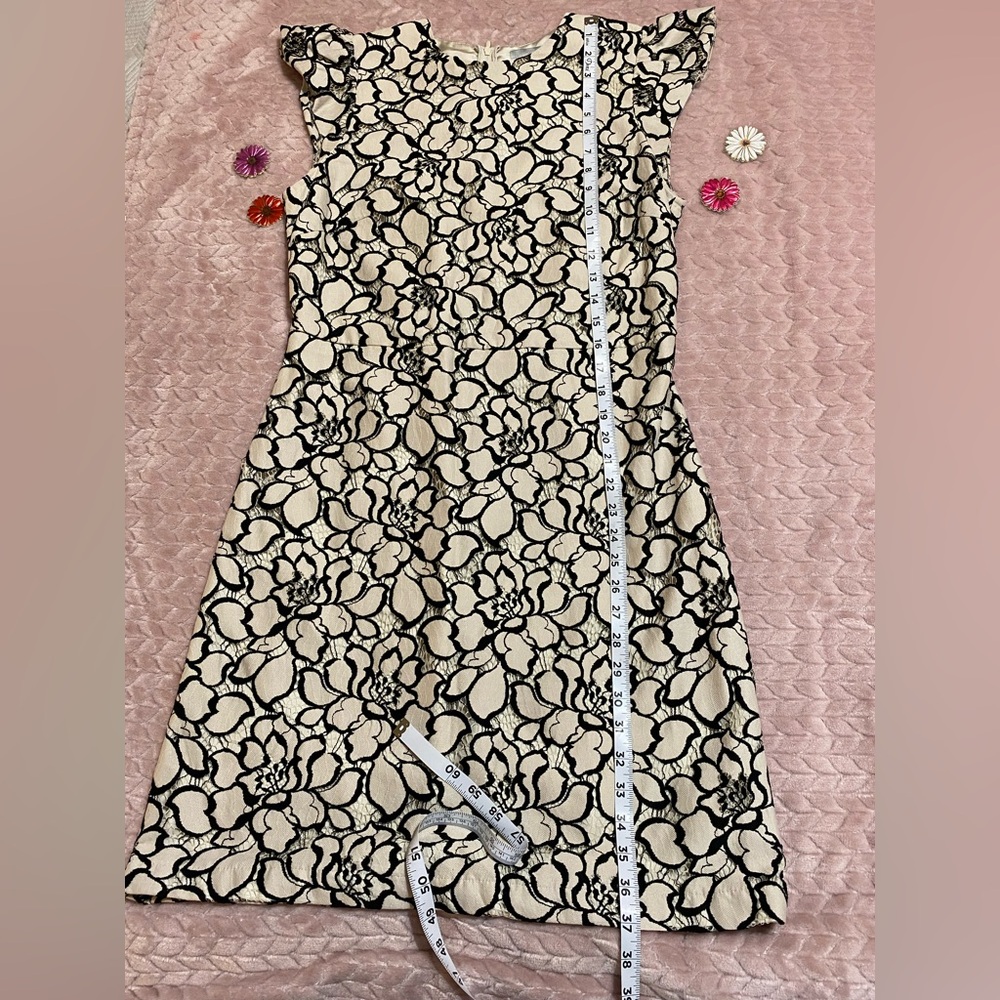 H&M Lace Floral Black and White Dress Size 12 - Picture 10 of 10